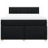 Cama box spring con colchón tela negro 160x200