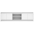 Mueble de TV con LED madera de ingeniería blanco 180x34x50