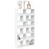 Estantería de madera de ingeniería blanca 100x33x187,5