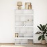 Estantería de madera de ingeniería blanca 100x33x187,5