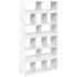 Estantería de madera de ingeniería blanca 100x33x187,5
