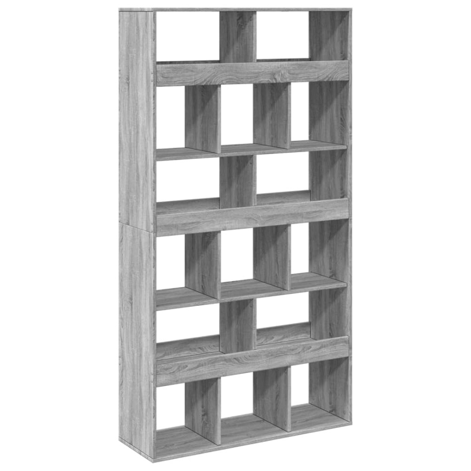 Estantería madera de ingeniería gris Sonoma 100x33x187,5