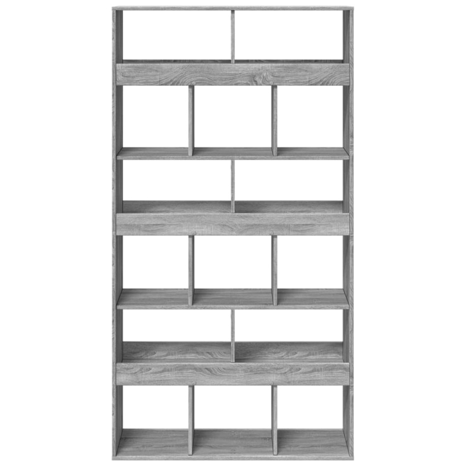 Estantería madera de ingeniería gris Sonoma 100x33x187,5