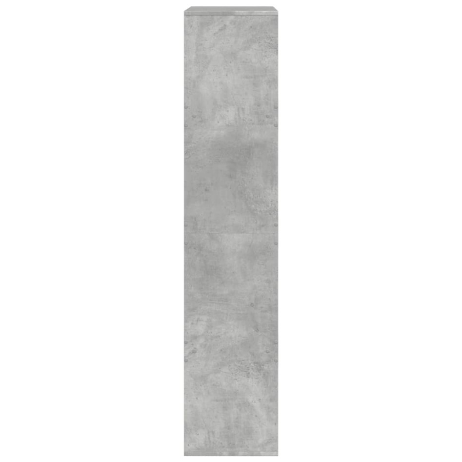 Estantería de madera ingeniería gris hormigón 100x33x155,5