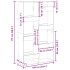 Estantería de madera de ingeniería roble Sonoma 100x33x175