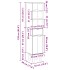 Mueble de baño OTTA madera maciza de pino 35x30x159