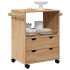 Carrito de cocina OTTA madera maciza de pino 59x45x80