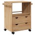 Carrito de cocina OTTA madera maciza de pino 59x45x80