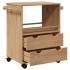 Carrito de cocina OTTA madera maciza de pino 59x45x80
