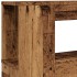 Cabecero con LED madera ingeniería envejecida 180x18,5x103,5