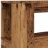 Cabecero con LED madera ingeniería envejecida 200x18,5x103,5