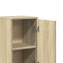 Set de muebles de baño 3 pzas madera contrachapada roble