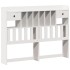 Cama con estantería sin colchón madera maciza blanca 140x200