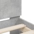 Cama con cabecero madera de ingeniería gris hormigón 180x200