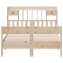 Cama con estantería sin colchón madera maciza de pino