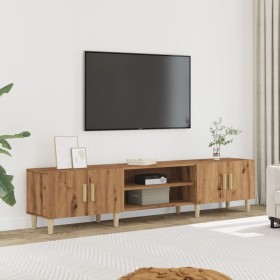 Mueble de TV madera de ingeniería roble artisan 180x31,5x40