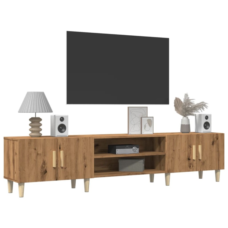 Mueble de TV madera de ingeniería roble artisan 180x31,5x40