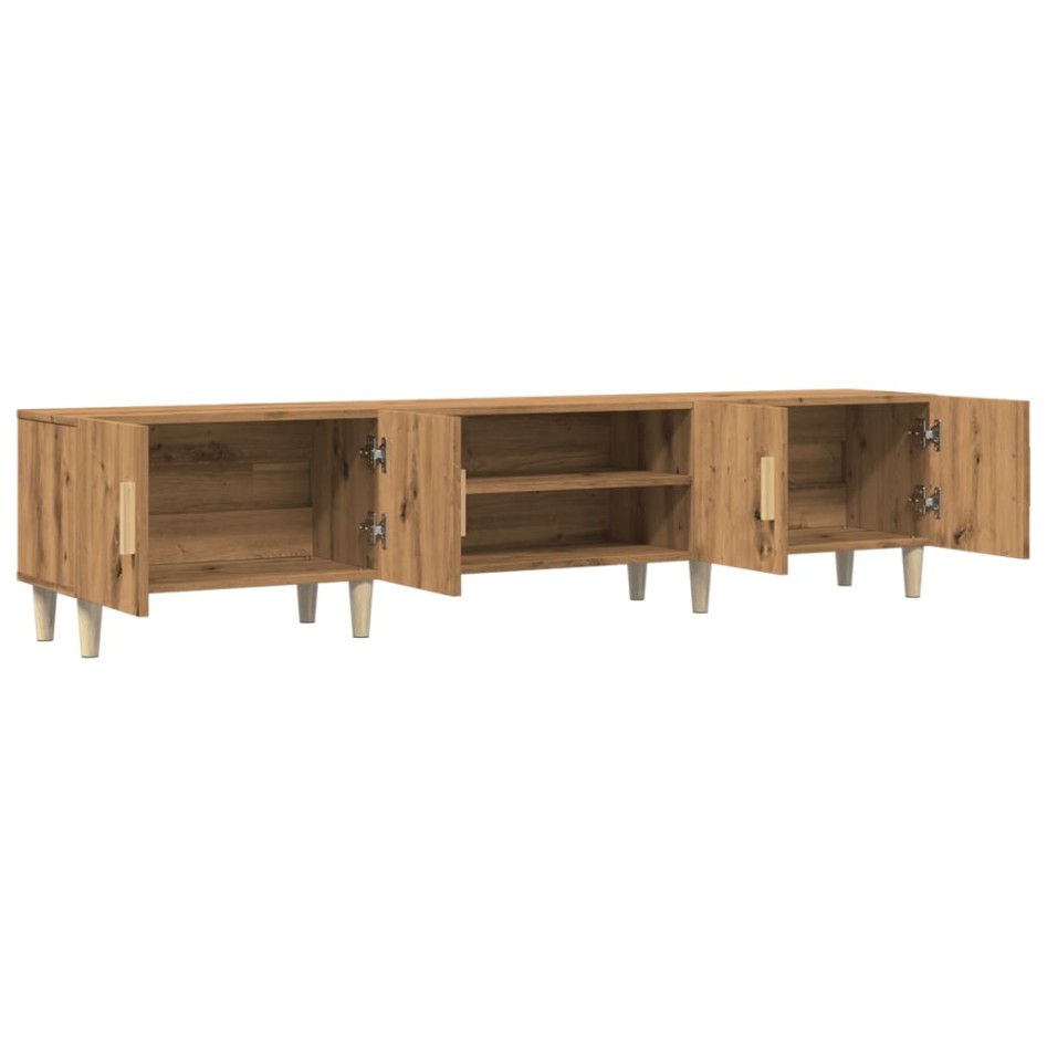 Mueble de TV madera de ingeniería roble artisan 180x31,5x40