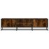 Mueble TV metal y madera ingeniería roble humo 160x35x41