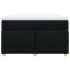 Cama box spring con colchón tela negro 120x200
