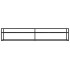 Mueble de TV vidrio templado color mármol negro 220x40x40,5