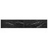 Mueble de TV vidrio templado color mármol negro 220x40x40,5