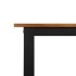 Mesa de jardín con patas en U madera maciza acacia 200x90x75