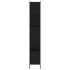 Estantería de madera de ingeniería negra 72x28x172