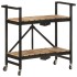 Carrito de cocina de madera maciza de mango 87x36x81