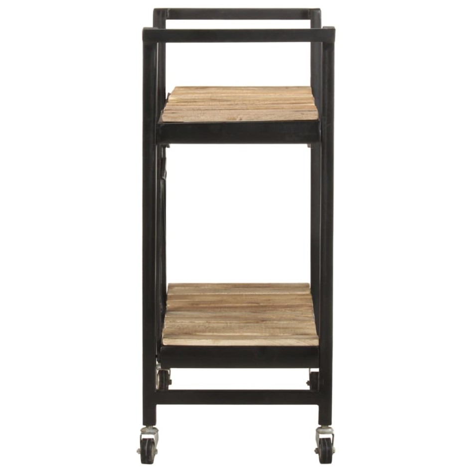 Carrito de cocina de madera maciza de mango 87x36x81
