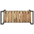 Carrito de cocina de madera maciza de mango 87x36x81