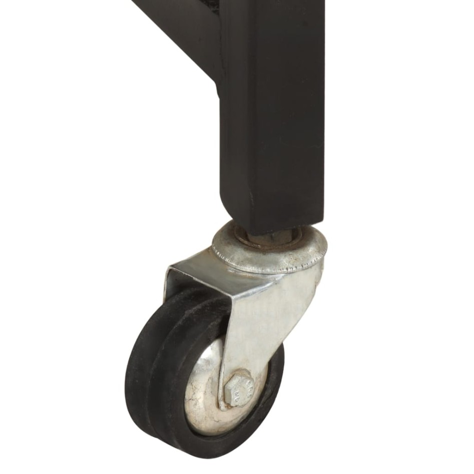 Carrito de cocina de madera maciza de mango 87x36x81