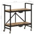 Carrito de cocina de madera maciza de mango 87x36x81