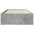 Estructura de cama madera de ingeniería gris Sonoma 90x200
