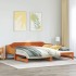 Sofá cama nido sin colchón madera maciza marrón cera 90x190
