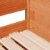 Sofá cama nido sin colchón madera maciza marrón cera 90x190