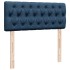 Cama box spring con colchón tela azul 120x200