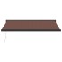 Toldo retráctil manual marrón 400x300