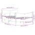 Estructura de cama sin colchón madera maciza marrón 120x190