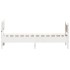 Estructura de cama sin colchón madera maciza blanca 90x190