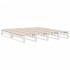 Cama con estantería sin colchón madera maciza blanca 180x200