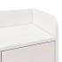 Cama con estantería sin colchón madera maciza blanca 180x200