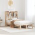 Cama con estantería sin colchón madera maciza de pino 75x190
