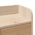 Cama con estantería sin colchón madera maciza de pino 75x190