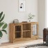 Aparador de madera de ingeniería roble artisan 120x30,5x70