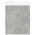 Set muebles de baño 2 piezas madera contrachapada gris