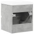 Set muebles de baño 2 piezas madera contrachapada gris