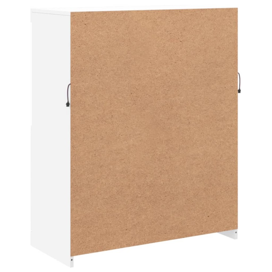 Aparador con luces LED blanco 81x37x100