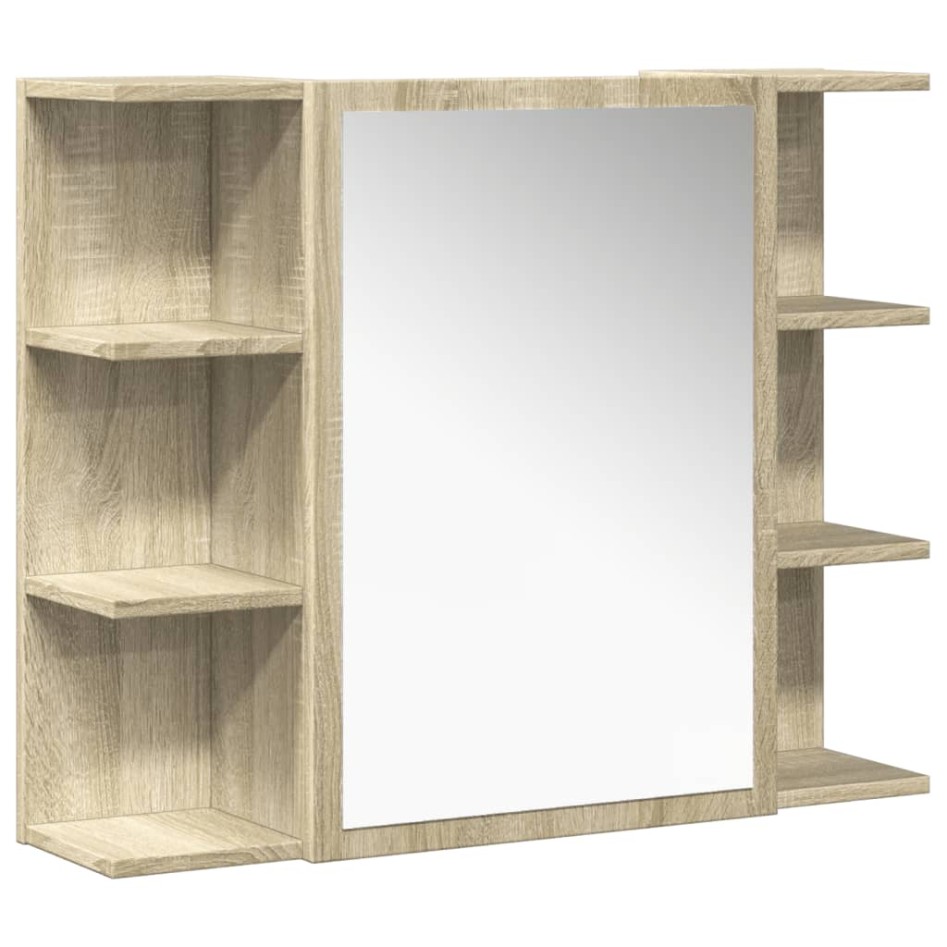 Juego de muebles de baño 4 pzas contrachapada roble