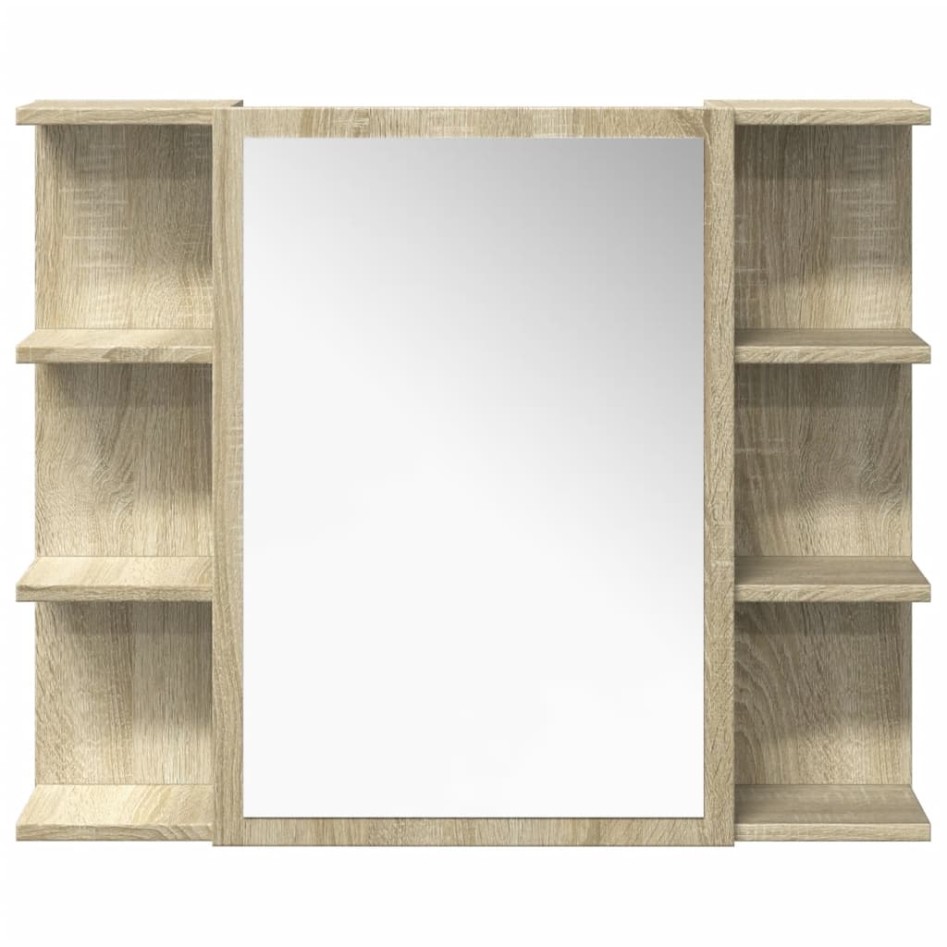 Juego de muebles de baño 4 pzas contrachapada roble